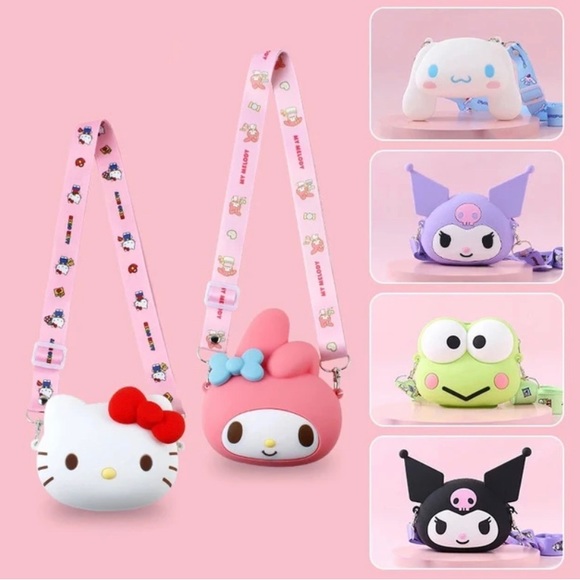 Hello Kitty - Kuromi Purple Crossbody Bag / Purse - measurements in pics NWOT - Picture 2 of 2